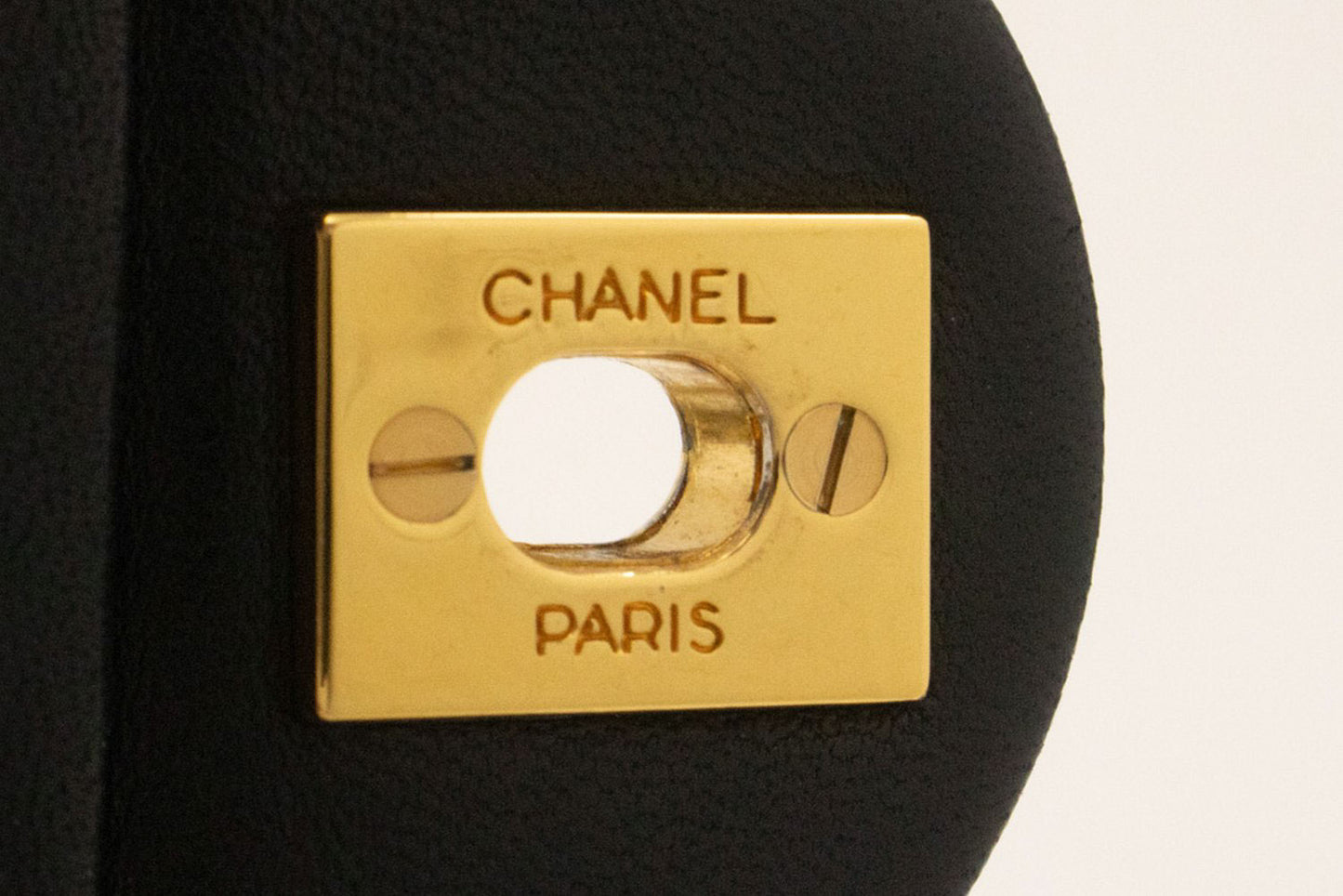 CHANEL Mini Square Kleine Kettentasche Umhängetasche Schwarz Lammfell ag7 hannari-shop