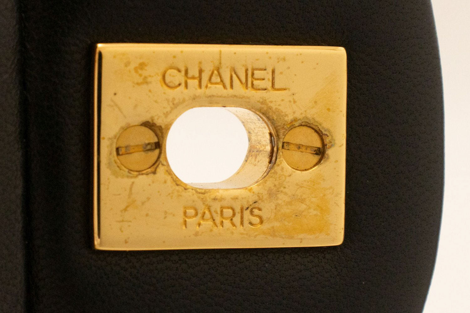 CHANEL Classic Double Flap 10" Kettentasche aus schwarzem Lammleder ak4 hannari-shop