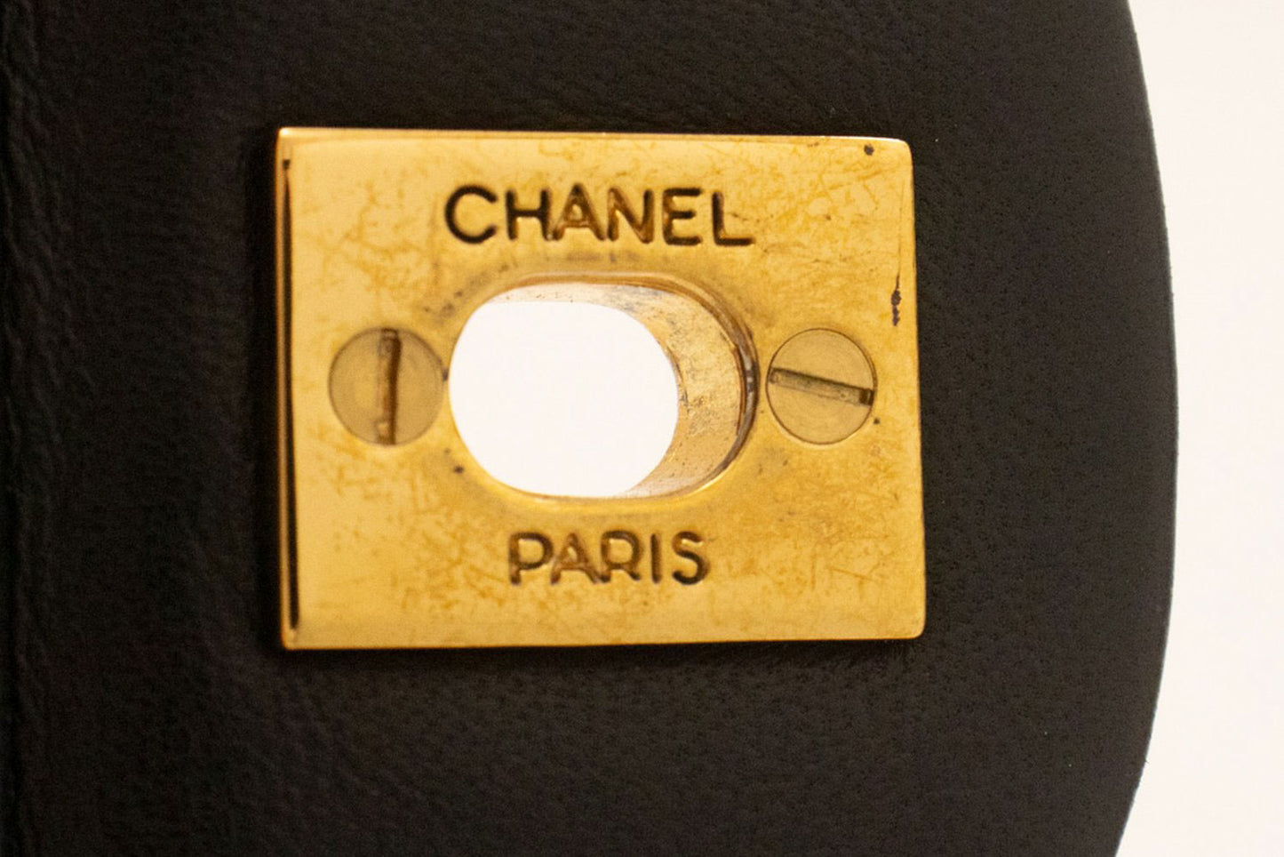 CHANEL Classic Double Flap 9" Chain Schultertasche Schwarz Lammleder ai7 hannari-shop