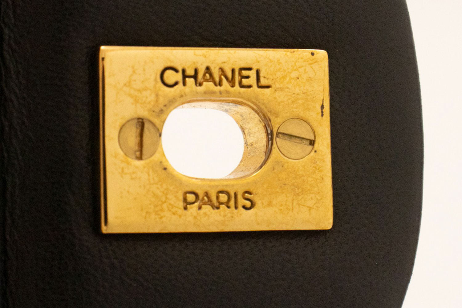 CHANEL Classic Double Flap 9" Chain Schultertasche Schwarz Lammleder ai7 hannari-shop