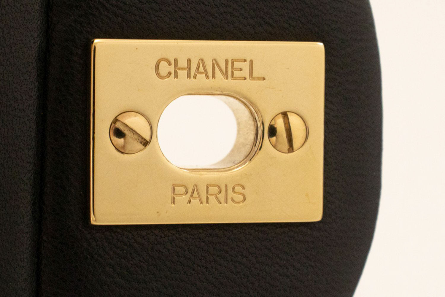 CHANEL Classic Double Flap 9" Chain Schultertasche Schwarz Lammleder ai6 hannari-shop