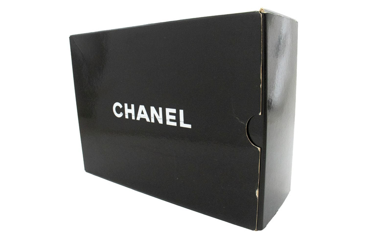 CHANEL Classic Double Flap 9" Schultertasche mit Kette Schwarz Lammleder ai4 hannari-shop