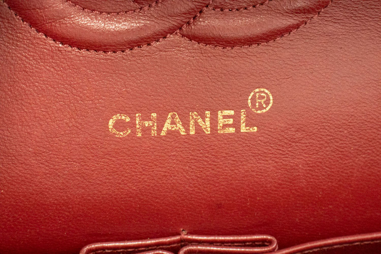 CHANEL Classic Double Flap 10" Kettenschultertasche Schwarz Lammleder ah7 hannari-shop