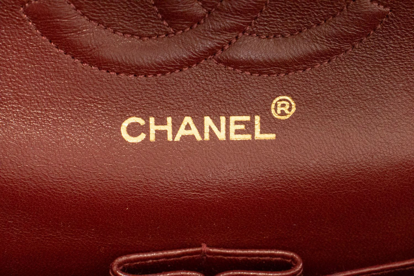CHANEL Classic Double Flap 10" Kettenschultertasche Schwarz Lammleder aj5 hannari-shop
