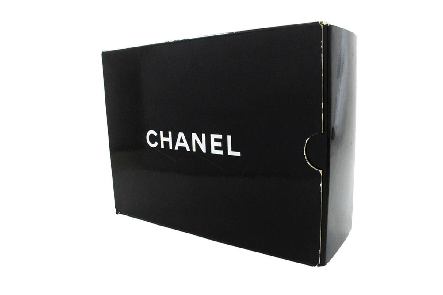 CHANEL Classic Double Flap 10" Kettenschultertasche Schwarz Lammleder aj5 hannari-shop