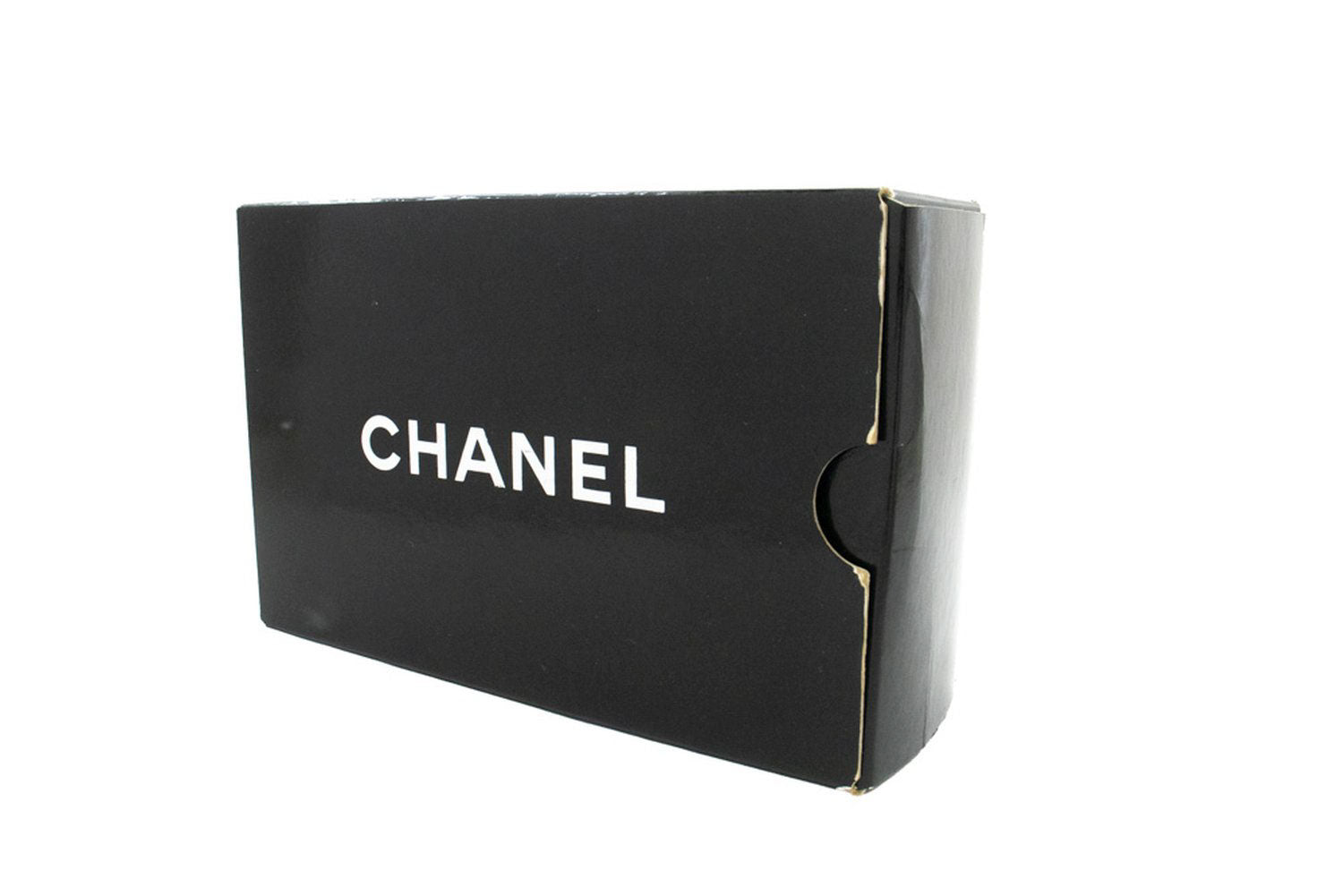 CHANEL Full Flap Chain Shoulder Bag Clutch Black Quilted Lambskin aj6 hannari-shop