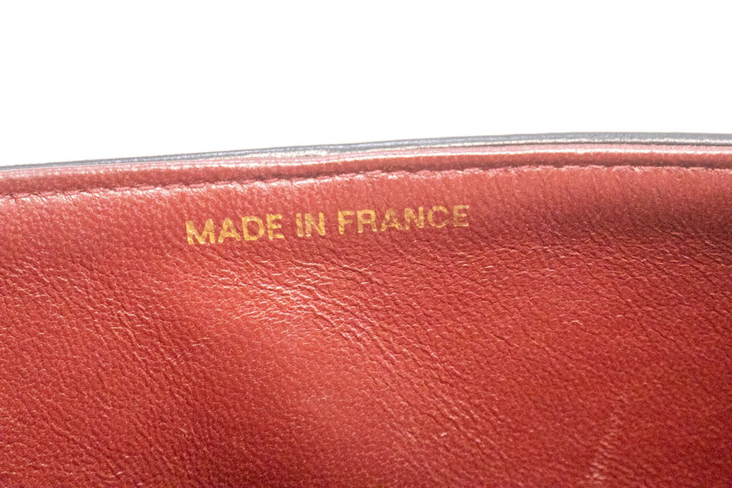 CHANEL Classic Double Flap 10" Chain Schultertasche Schwarz Lammleder aj8 hannari-shop