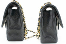 CHANEL Classic Double Flap 10" Chain Shoulder Bag Black Lambskin m90 hannari-shop