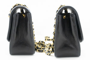 CHANEL Diana Flap Chain Shoulder Bag Black Quilted Lambskin Purse n80 hannari-shop