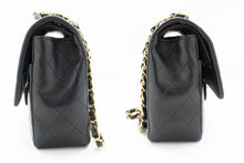 CHANEL Classic Double Flap 10" Chain Shoulder Bag Black Lambskin m75 hannari-shop