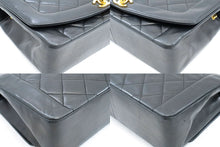 CHANEL Diana Flap Chain Shoulder Bag Black Quilted Lambskin Purse ah1 hannari-shop