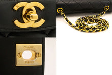 CHANEL Diana Flap Chain Shoulder Bag Black Quilted Lambskin Purse ah1 hannari-shop