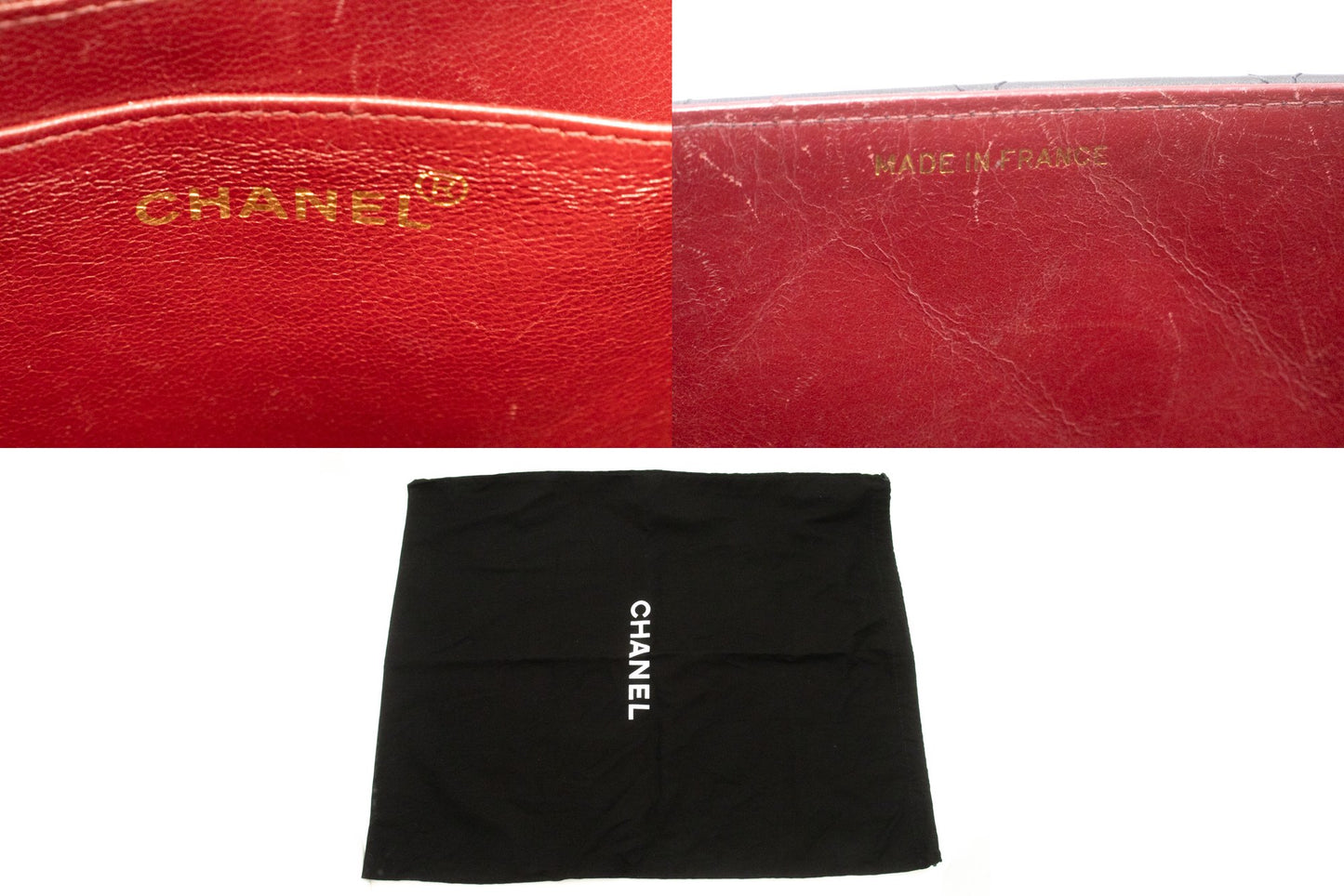 CHANEL Classic Large 13" Flap Chain Shoulder Bag Black Lambskin am4 hannari-shop