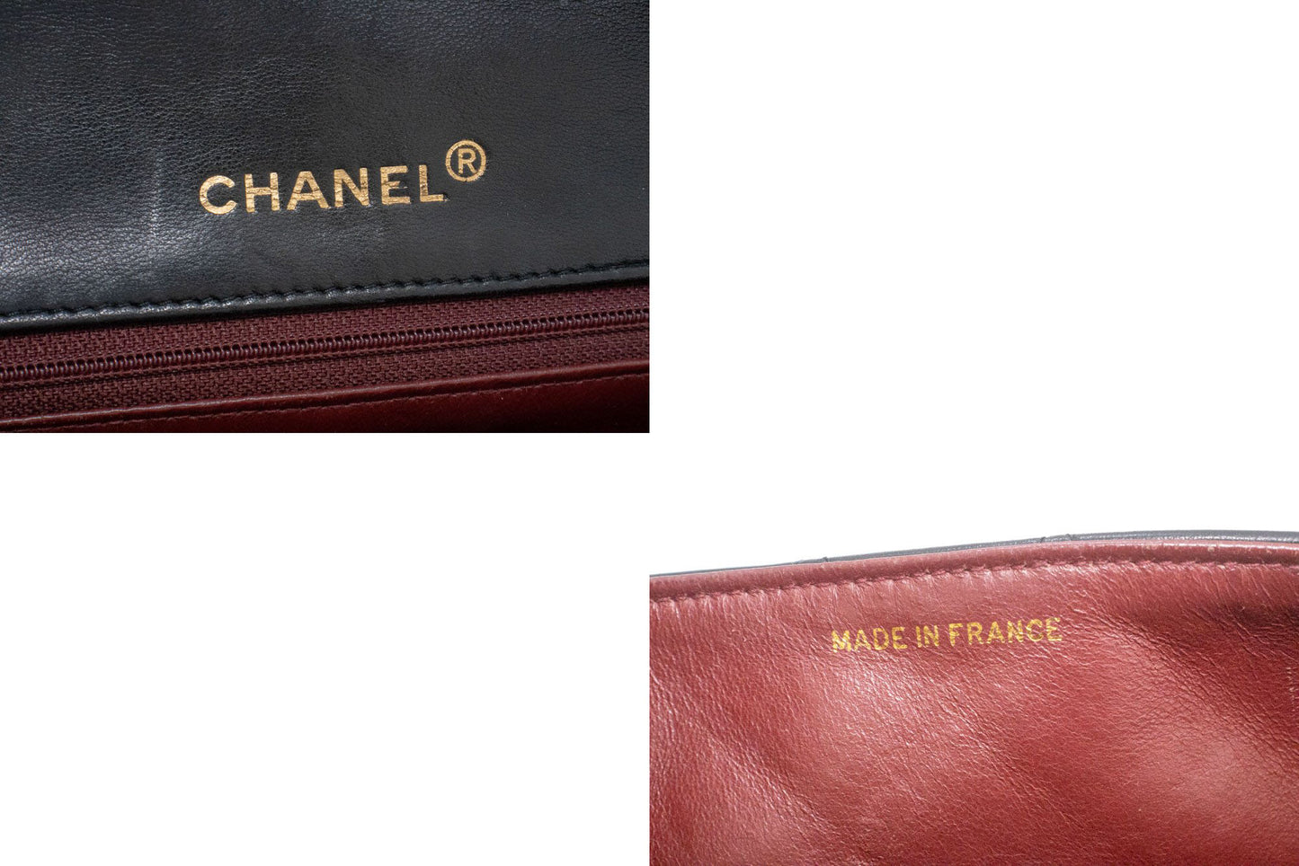 CHANEL Full Flap Chain Shoulder Bag Crossbody Black Quilted ah8 hannari-shop