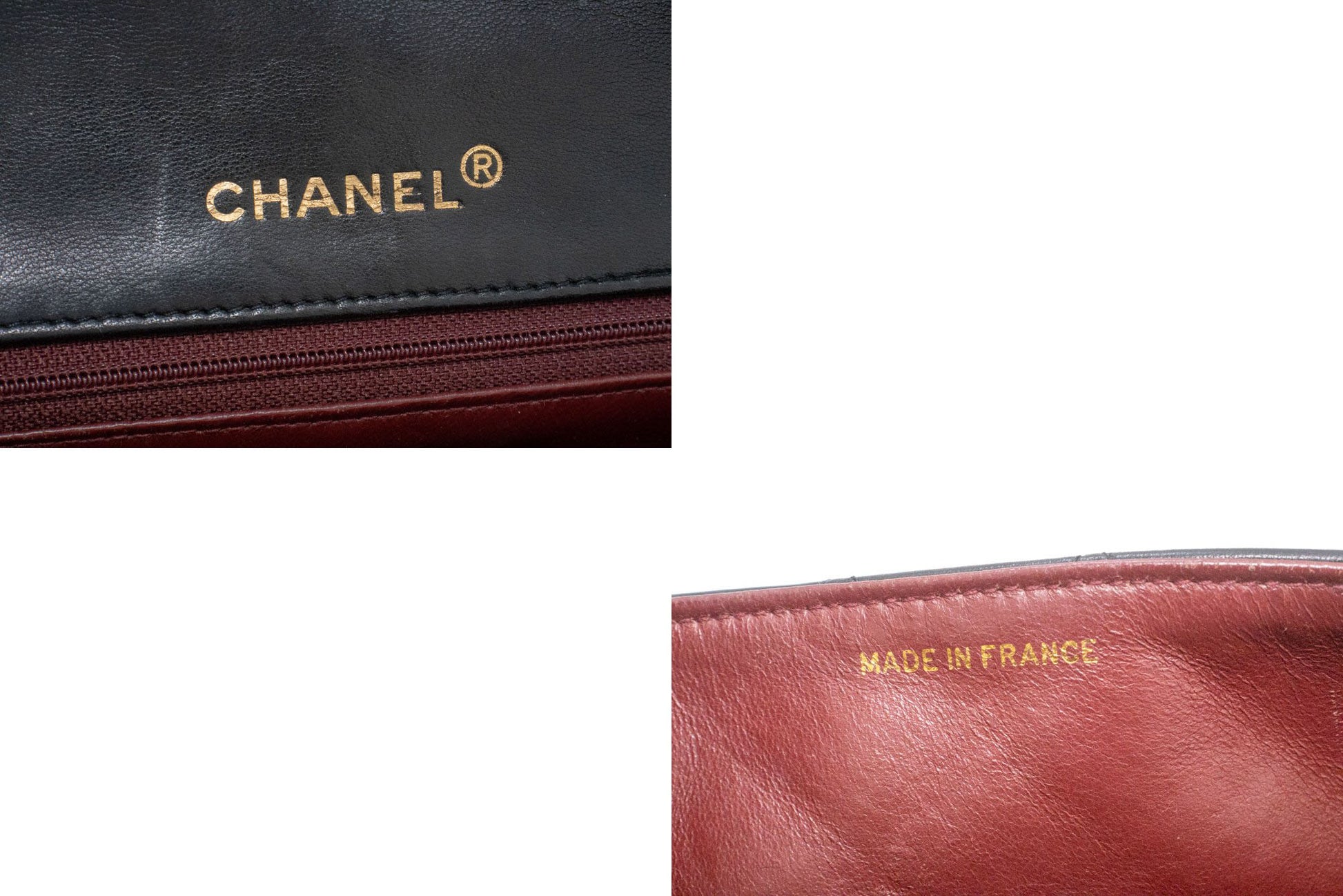 CHANEL Full Flap Chain Shoulder Bag Crossbody Black Quilted ah8 hannari-shop