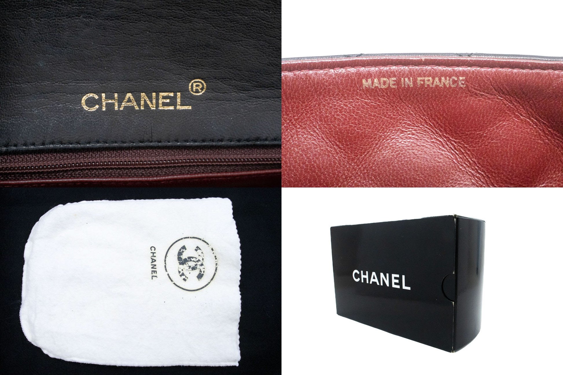 CHANEL Mini Square Kleine Kettentasche Umhängetasche Schwarz Lammfell ag7 hannari-shop