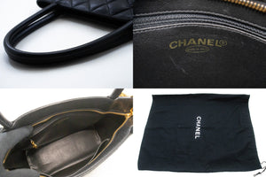 CHANEL Gold Medallion Caviar Shoulder Bag Grand Shopping Tote n56 hannari-shop