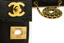 CHANEL Diana Flap Chain Shoulder Bag Black Quilted Lambskin Purse n77 hannari-shop