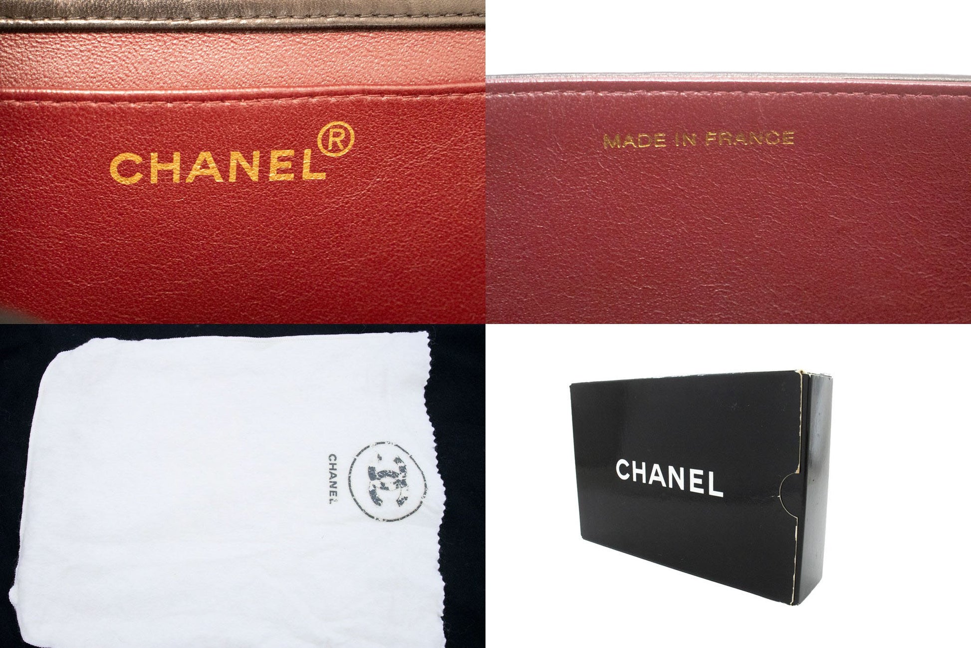 CHANEL Full Flap Small Chain Shoulder Bag Clutch Black Quilted aj2 hannari-shop