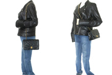 CHANEL Diana Flap Chain Shoulder Bag Black Quilted Lambskin Purse n80 hannari-shop