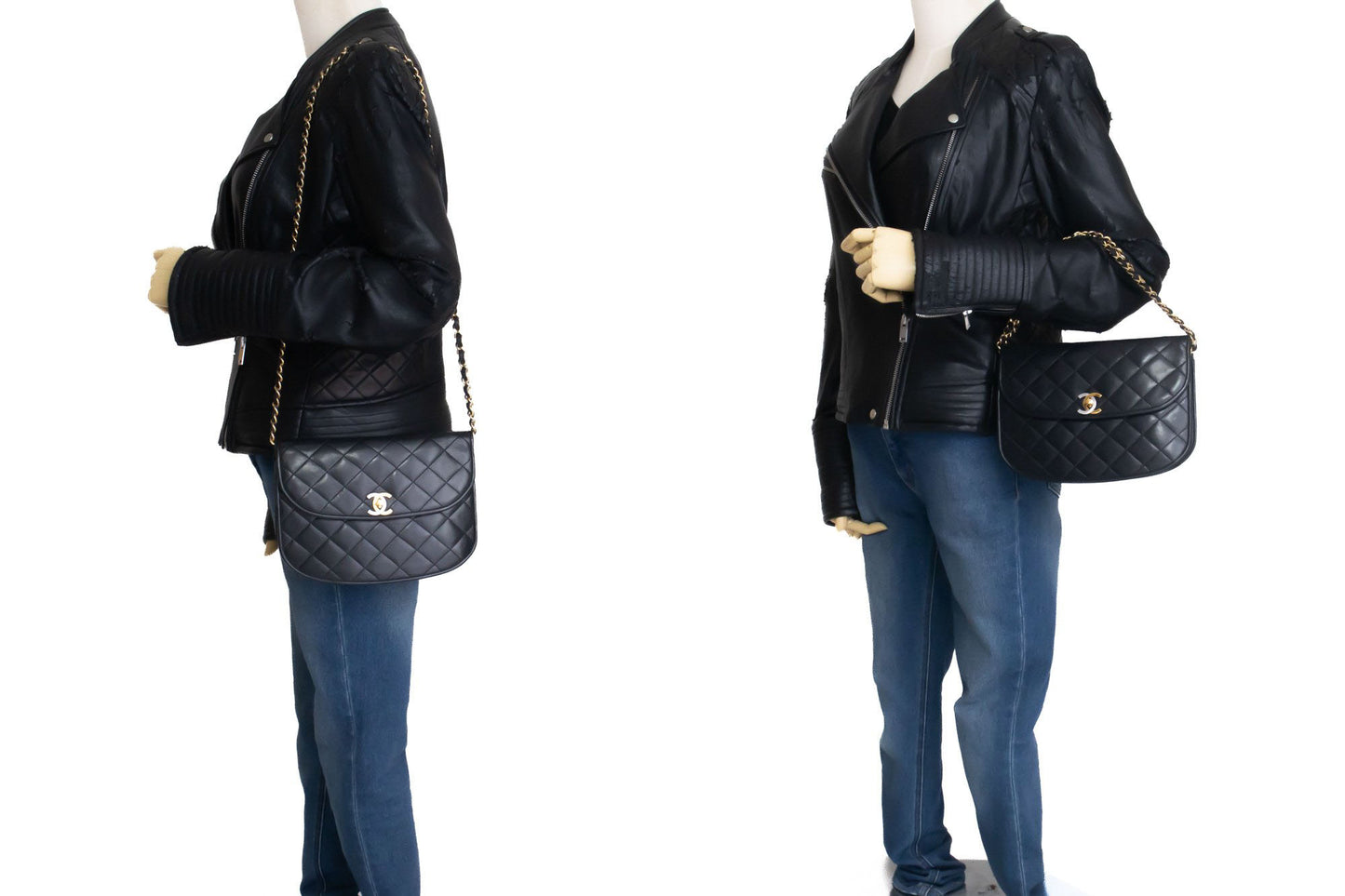 CHANEL Paris Limited Vintage Small Chain Shoulder Bag Black ai8 hannari-shop
