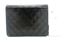 CHANEL Small Chain Shoulder Bag Clutch Black Quilted Flap Lambskin L81 hannari-shop