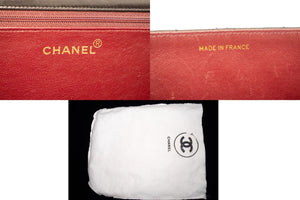 CHANEL Small Chain Shoulder Bag Clutch Black Quilted Flap Lambskin L81 hannari-shop